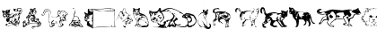 Download Dingbat Cats 2 Normal Font Uppercase Preview