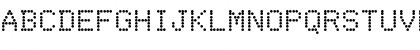 Download DotMatrix Regular Font Uppercase Preview