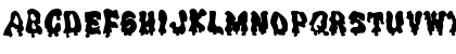Download DrippingGoo Regular Font Uppercase Preview