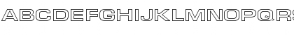 Download EuroseWideHollow Regular Font Uppercase Preview