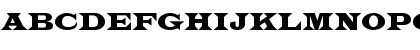 Download EvitaCondensed Regular Font Uppercase Preview