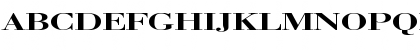 Download Bodoni Extended Regular Font Uppercase Preview