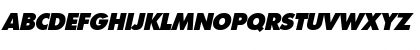 Download FuturistExtraHeavy Italic Font Uppercase Preview