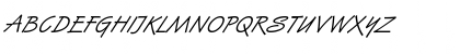 Download HandStroke Italic Font Uppercase Preview