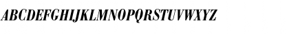 Download BodoniAntTDemBolCon Italic Font Uppercase Preview