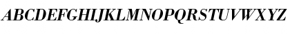 Download BodoniAntTDemBolItaRo1 Regular Font Uppercase Preview