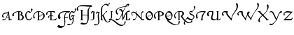 Download Italian Cursive, 16th Century Regular Font Uppercase Preview