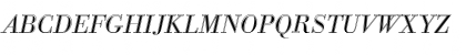 Download BodoniAntTLigItaIn1 Regular Font Uppercase Preview