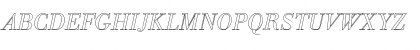Download BodoniAntTLigItaOu1 Regular Font Uppercase Preview