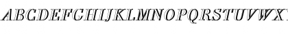 Download BodoniAntTLigItaRe1 Regular Font Uppercase Preview