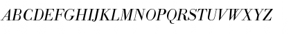 Download BodoniAntTLigItaRo1 Regular Font Uppercase Preview