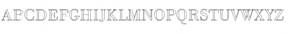 Download BodoniAntTLigOu1 Regular Font Uppercase Preview