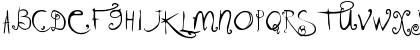 Download KissMeKissMeKissMe Regular Font Uppercase Preview