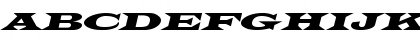 Download Latin-WideExtObl-Normal Regular Font Uppercase Preview