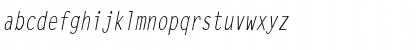 Download LetterGothicCond Italic Font Lowercase Preview