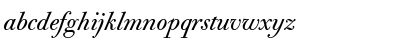 Download BodoniOldFaceBE RomanItalic Font Lowercase Preview