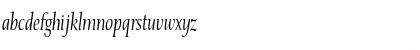 Download OldstyleCondensed Italic Font Lowercase Preview