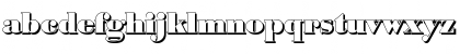 Download BodoniShadow-Black Regular Font Lowercase Preview