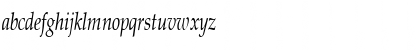 Download PalisadeCondensed Italic Font Lowercase Preview