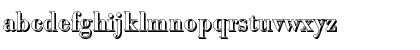 Download BodoniShadow-Medium Regular Font Lowercase Preview