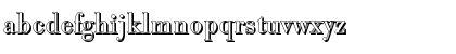Download BodoniShadow Regular Font Lowercase Preview