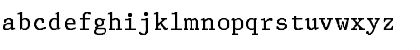 Download Prestige-Normal Regular Font Lowercase Preview