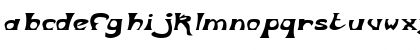 Download BodyShopExtended Oblique Font Lowercase Preview