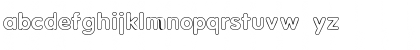 Download BogeyOutlineSSK Regular Font Lowercase Preview