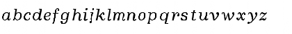 Download BoldfaceItalic-SemiBold-Italic Regular Font Lowercase Preview