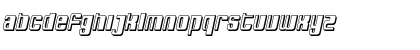 Download SF DecoTechno Shaded Oblique Font Lowercase Preview