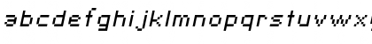 Download SF Pixelate Oblique Font Lowercase Preview