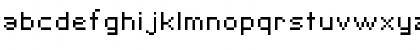 Download SF Pixelate Regular Font Lowercase Preview