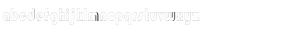 Download BongoBlackOutlineCondensed Regular Font Lowercase Preview