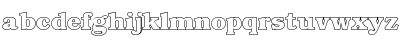 Download Bookman Outline Regular Font Lowercase Preview