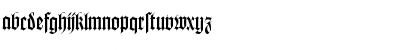 Download WilhelmKlingsporGotisch-Dfr Regular Font Lowercase Preview