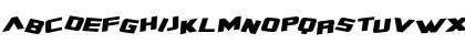 Download Zero Gravity Extended Bold Italic Font Lowercase Preview