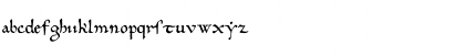 Download 10th Century Bookhand WF Regular Font Lowercase Preview