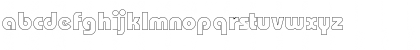 Download Bordeaux Blk Outline Regular Font Lowercase Preview