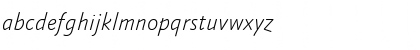 Download AbsaraSans-ThinItalic Regular Font Lowercase Preview