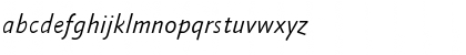 Download AbsaraSansTF-LightItalic Regular Font Lowercase Preview