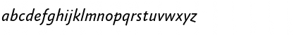 Download AbsaraSansTF-RegularItalic Regular Font Lowercase Preview