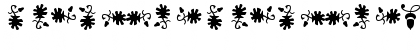 Download Borderbats-Fleur Regular Font Lowercase Preview