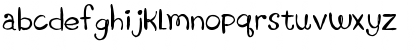 Download Boring Showers Regular Font Lowercase Preview