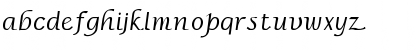 Download BorzoiItalic Regular Font Lowercase Preview