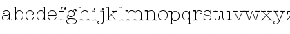 Download American TypeLight Font Lowercase Preview