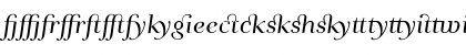 Download AndradeLigaturesItalic Regular Font Lowercase Preview