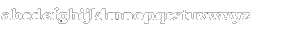 Download Boulevard Outline SF Regular Font Lowercase Preview