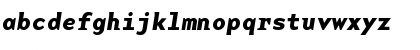 Download BaseMonoWide BoldItalic Font Lowercase Preview