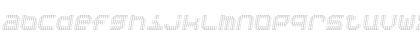 Download BpositiveOutline Italic Regular Font Lowercase Preview