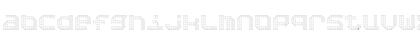 Download BpositiveOutline Regular Font Lowercase Preview